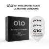 OLO Ultra Thin Condom 0.01 Feeling Penis Sleeve Hyaluronic Acids Rubber Latex Ejaculation Delay Condoms Intimate Sex Toy Product