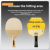 2754ff56fb9150e4 Hexagon Table Tennis Bat Base Plate Larger Hitting Area Pure Wood Blade Professional Paddle for Tranning Offensive Ping Pong