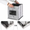 REDCAMP Faltbarer Campingofen mit 3-stufigem Grill, Mini Edelstahlofen zum Backen, Grillen, Outdoor Kochen