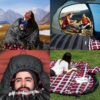 Flannel Sleeping Bag 0 Degree Cold Weather for Adults XXL Sleeping Bag 4 Season Big and Tall with Pillow Compression Sack