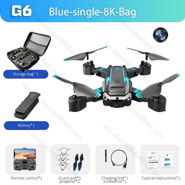 Lenovo G6 Professional Foldable Quadcopter Aerial Drone 8k HD Camera GPS RC Helicopter FPV WIFI Obstacle Avoidance Toy Gifts