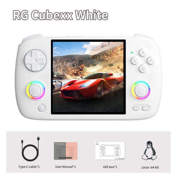 27920d61f9ef4d06 ANBERNIC RG CubeXX Handheld Game 3.95" IPS 720*720 Screen ux WIFI Bluetooth HD-Connection Retro Video Gaming Console