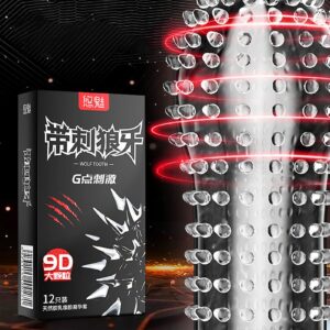 2792344f4bd05720 Large Spikes Condoms Dotted Granular Sex Tooys for Adult Original Lubricants Sexual Retardant High Sensitive Sex Shop 18+
