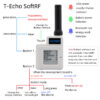 LILYGO® TTGO Meshtastic T-Echo LoRa SX1262 Wireless Module 433/868/915MHz NRF52840 1.54 E-Paper GPS RTC NFC BME280 for Arduino