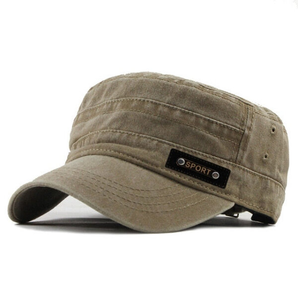 27b2bb1001c5a340 Wash Wholesale Spring, Summer And Autumn New Cotton Flat Top Outdoor Army Hat Men's Mesh Visor