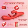 27decda49021b95f Dildo Rabbit Toys-LOVENOTE G Spot Vibrator Massager for Women Clitoral Nipple Stimulation, 3 in 1 with 14 Vibration & 7 Tongue Licking Flapping, Adult Sex Toys (Red)