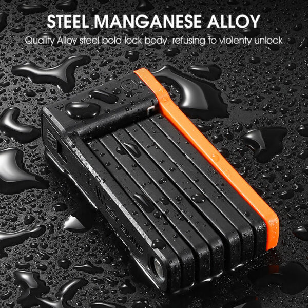 27e4cd793de8f6f7 WEST BIKING Foldable MTB Road Security Anti-theft Cycg Scooter Electric Bike Chain Lock Bicycle Accessories