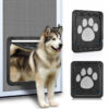 27f4f14de4910ff2 Pet Door New Safe Lockable Magnetic Screen Outdoor Dogs Cats Window Gate House Enter Freely Fashion Pretty Garden Easy Install