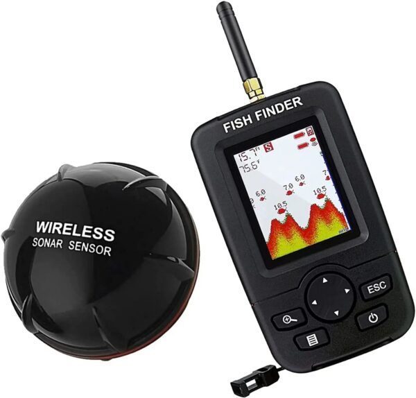 281faf0af1c08e2a Smart Portable Depth Fish Finder with 100 M Wireless Sonar Sensor Echo Sounder Fishfinder for Lake Sea Fishing Saltwater
