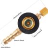 Valve Caps Camping Gas Refill Adapter Universal Brass Stove Burners Switching Valve Regulator for Outdoor Camping