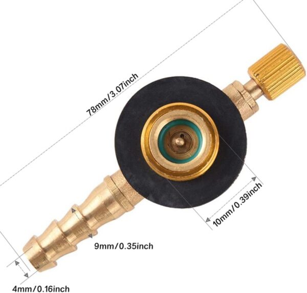 Valve Caps Camping Gas Refill Adapter Universal Brass Stove Burners Switching Valve Regulator for Outdoor Camping