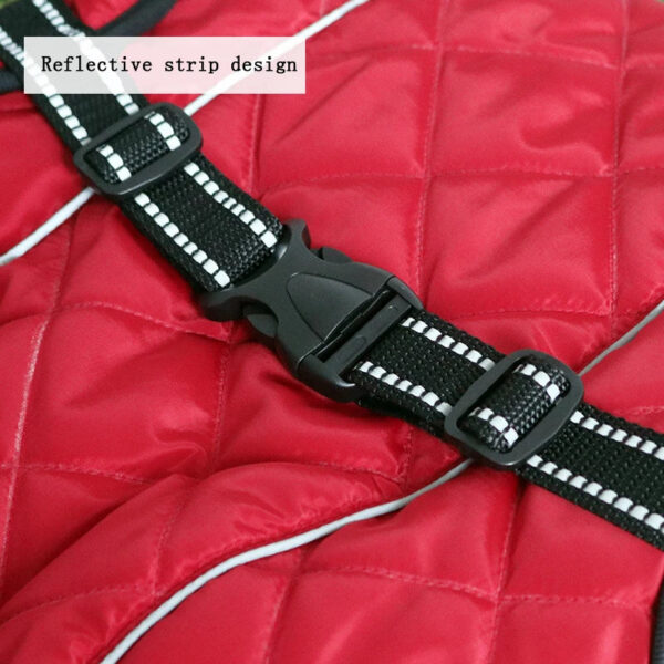 Dog Outdoor Jacket Waterproof Reflective Pet Coat Vest Winter Warm Cotton Clothing for Large Middle Dogs Labrador