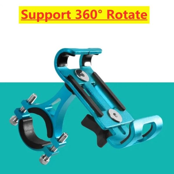 2834700cbf4d9bfe Metal Motorcycle Bike Phone Holder Aluminum Alloy Anti-slip Bracket GPS Clip Universal Bicycle Stand Support for All Smartphones
