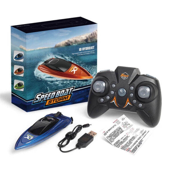 28529ca820a52a6c Mini RC Boat 5km/h Radio Remote Controlled High Speed Ship with LED Light Palm Boat Summer Water Toy Pool Toys Models Gifts
