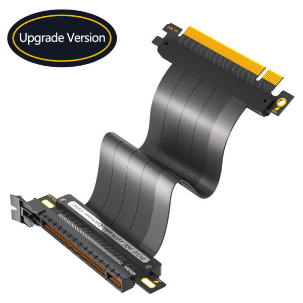 PCIE 4.0 Cable, 16x Shielded High Speed Riser Cable with PCI Express Port GPU Extension Card, 20cm 90/180 Degree