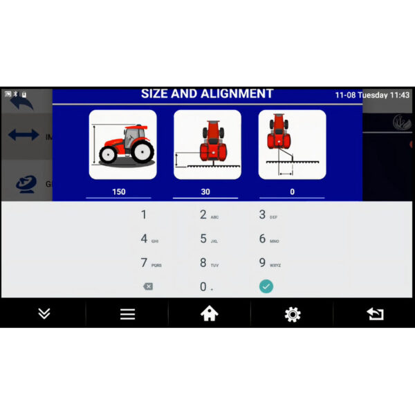 RICOEL 7 Inch Waterproof GNSS Agriculture Farming Display GPS Navigation Guidance for Tractor
