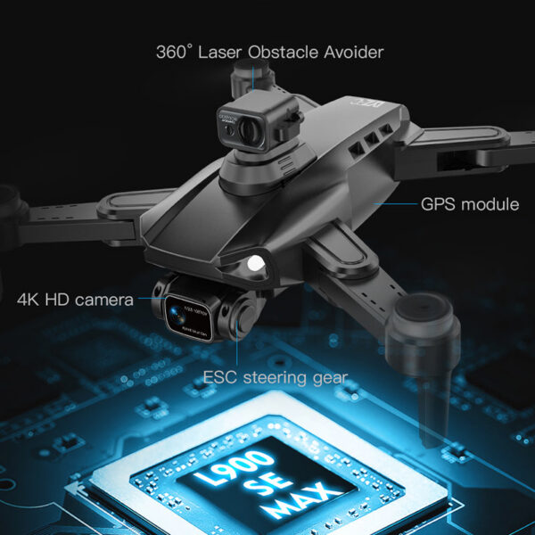 2868b55b5cce3293 L900 Pro SE MAX Drone 4K Professional With Camera 5G WIFI 360 Obstacle Avoidance FPV Brushless Motor RC Quadcopter Mini Dron