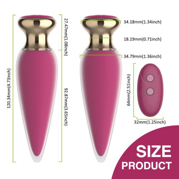 Heseks Wireless Remote Sex Toy For Men Women Anal Plug Male Prostate Massage Vagina G Spot Dildo Vibrator Anus