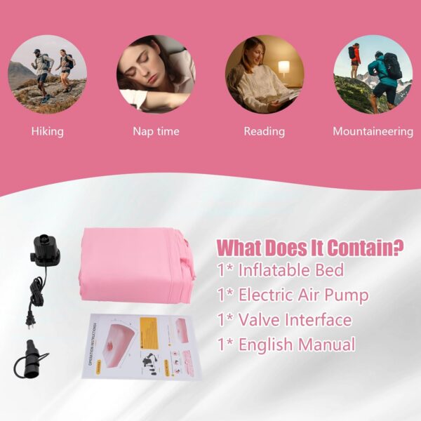 2876ff1a7f7ad173 BBL Bed 72" x 40" Inflatable Mattress with Hole, BBL Bed After Surgery for Sleeping, Ergonomics PVC Pregnancy Bed, Inflatable Mattress Air Mattress for Camping Traveling Hiking (Black)