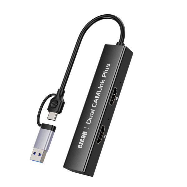 ezcap316 Dual CAM k High Definition Video Capture Card 1080p 60fps For PS4 PS5 PC Camcorder Live Streaming Game Recording