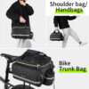 WEST BIKING 3 in 1 Waterproof Bike Trunk Bag MTB Road Bicycle Bag Large Capacity Travel Luggage Carrier Saddle Seat Panniers