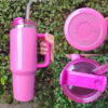 2885e2d6b81a07cd Electric 40oz Tumbler Yellow Orange Neon Green QUENCHER H2.0 Tumblers Cups with Silicone Handle Lid and Straw winter Pink Black Car Mugs GG0326