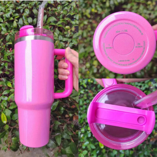 2885e2d6b81a07cd Electric 40oz Tumbler Yellow Orange Neon Green QUENCHER H2.0 Tumblers Cups with Silicone Handle Lid and Straw winter Pink Black Car Mugs GG0326