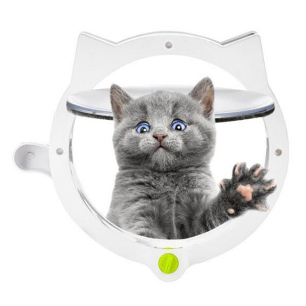 2889c193ccab3066 Door with 4 Way Locking for Interior & Exterior Doors Wall/Hidden Cat Litter Box Pet Lockable Safe Flap
