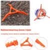 1 PCS orange gas tank stove stand tripod，Foldable gas tank stand，Outdoor stove flat gas tank stand，Gas tank stand，Gas tank support，Suitable for outdoor camping hiking picnic cooking