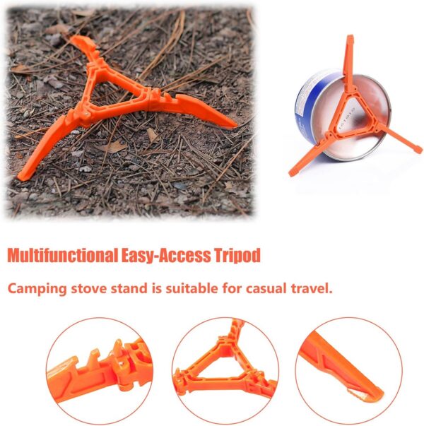 1 PCS orange gas tank stove stand tripod，Foldable gas tank stand，Outdoor stove flat gas tank stand，Gas tank stand，Gas tank support，Suitable for outdoor camping hiking picnic cooking