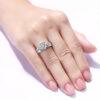 28aca39cd41ff2c4 Real 2 Carats Moissanite Rings Women Solid Sterling Sier Wedding Band Female Jewelry Accessories Gift For Girls