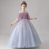 28b7919baae454eb Kids for Girls Costumes Wedding Birthday New Year Party Evening Elegant Princess Summer Children’s Dress 4-12 Years K19
