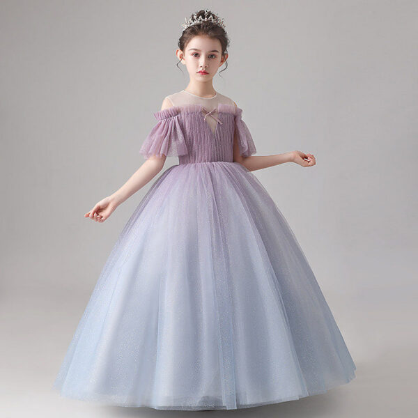 28b7919baae454eb Kids for Girls Costumes Wedding Birthday New Year Party Evening Elegant Princess Summer Children’s Dress 4-12 Years K19