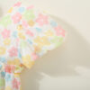 Infants Summer Children Clothes Sweet Baby Girl Dress Korean Style Colorful Flower Dresses Soft Skin-friendly 0-3 Y Kid Toddlers
