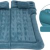 Car Air Mattress for Volkswagen Lavida Polo Viloran Lamando T-Cross 2006-2024, Thickened Car Bed Mattress, Travel Sleeping Pad, Back Seat Bed Cushion with Air Pump 2 Pillows,Dark Green