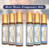 EUQEE 10ml Roller Men's Aroma Oils Long Lasting Fragrance Oil-Leather Dragons Blood Vanilla Musk Green Tea Amber Romance Oils