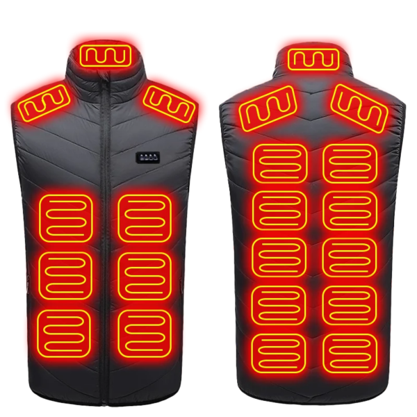 21 Heated Vest Zones Electric Heated Jackets Men Women Sportswear Heated Coat Graphene Heat Coat USB Heating Jacket For Camping