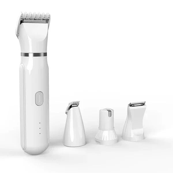 28f829ff07255716 4-In-1 Grooming And Care Set 4Different Blades Hair Shaver Low Noise Pet Clippers Rechargeable Cordless Safe Dog Trimmer
