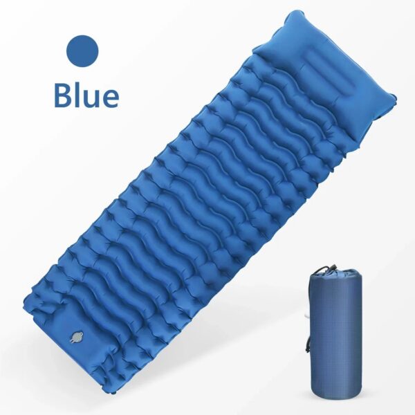 290889b7a6b5abc8 WESTTUNE Outdoor Camping Inflatable Mattress Thicken Sleeping Pad with Built-in Pillow & Pump Air Mat for Travel Hiking Climbing