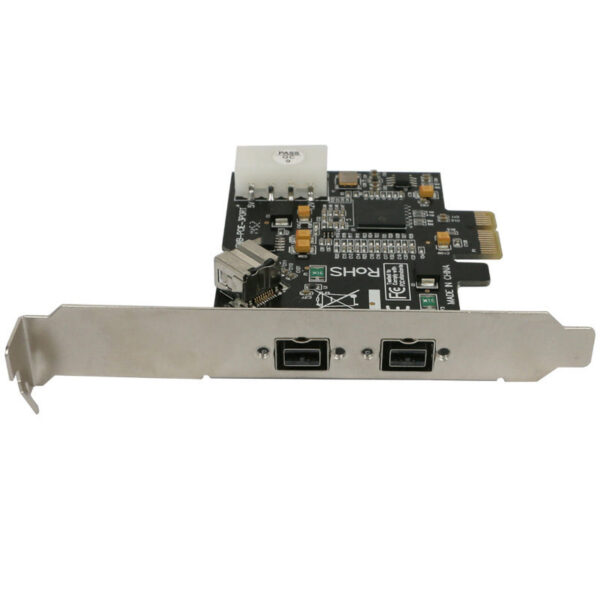 29323c1cc7f56be4 PCI Express PCI-E x1 to 3 Ports 1394B Controller Add On Card for FireWire 800 IEEE 1394 B 2+1 Digital Camera Video Capture