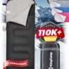 293bf6ae915d882a KingCamp Oasis Schlafsack, 3 Jahreszeiten, warm, bequem, leicht, tragbar, mit Kapuze, für drinnen und draußen, Camping, Wandern