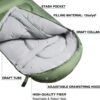 Atarashi Camping Sleeping Bag- 4 Seasons for Adults, Light, Warm, Extra-Large with Compression Sack- Great for Hiking, Backpacking & Outdoor Adventures