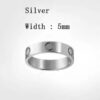 Screw love woman Classic designer jewelry rings for couples Titanium Steel diamond ring Gold Sier Rose Never fade Not allergic 4/5/6mm