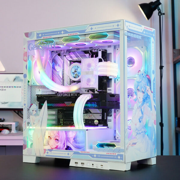 296c67487fdfd999 2pcs Liquid Light-emitting Aura Sync Luminous Water Coog Tube Silicone DIY 5V 3PIN ARGB PC Case Decorative