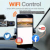 297edcf7ec013dd4 1080P WIFI Dual camera Dash Cam for cars,Front And Inside,car camera with IR Night Vision,Loop Recording,wide angle Car DVR Came