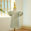 2024 Flower Girl Dress s For Wedding Children 1st Birthday Baptism Dresse Kids Beading Girls chi-pao Baby Infant Party Wear Gown
