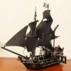 MOC Pirates Of The Caribbean Ship Revenge Warship Black Pearl Sailboat Building Block Bricks MOC 4195 Assembly Toys Kid Gift