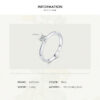 Modian Sterling Sier 10 Hearts Clear CZ Simulated Diamond Simple Wedding Bands Ring For Women Statement Engagement Jewelry