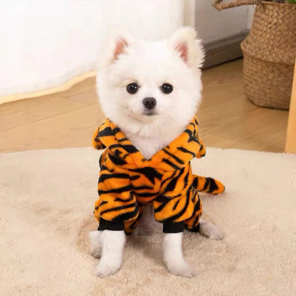 29c3e30a9bf9f9d7 Warm Fleece Hoodie Dog Clothes for Small Dogs Winter Pet Clothing Puppy Cat Costume French Chihuahua Jacket
