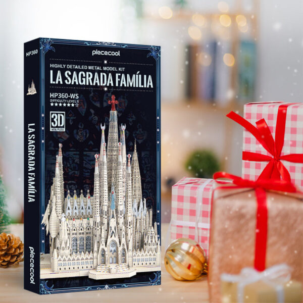29ded00eba15c215 Piececool 3D Metal Puzzles La Sagrada Família Model Kits Jigsaw Toy DIY Set for Adult Collection Building Blocks